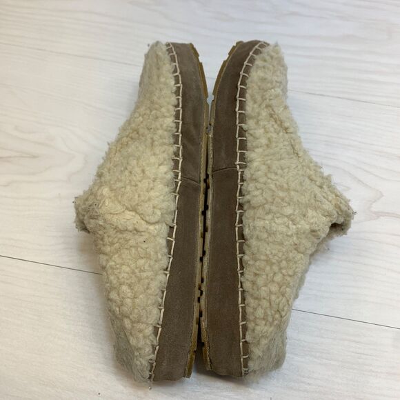L.L. Bean Size 7 Cozy Slipper Slides Sherpa Pile Fleece Womens Warm Clog - Picture 3 of 9